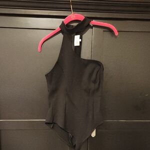 Devlin SZ S Black One Shoulder Bodysuit